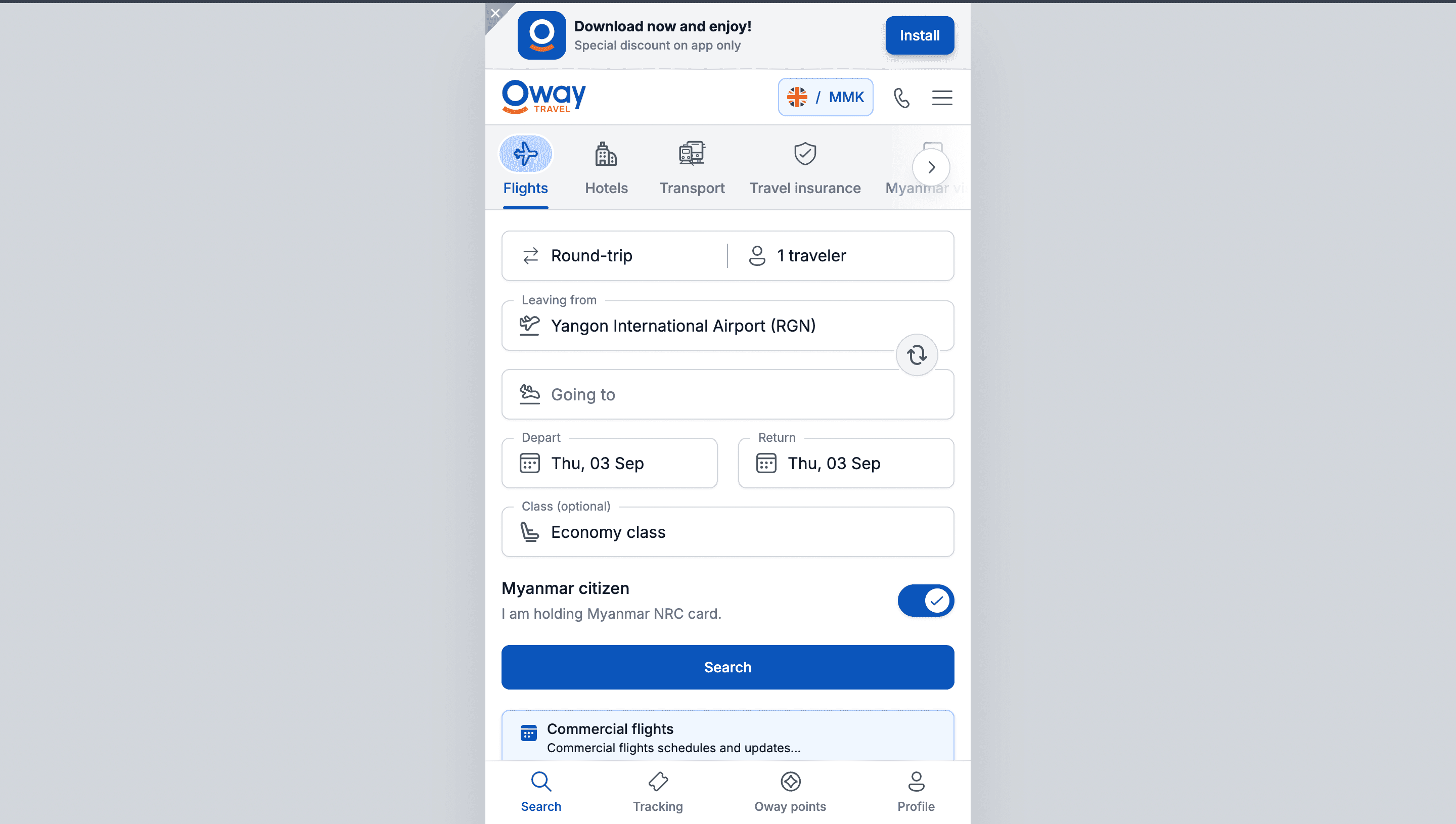 Oway Travel project preview